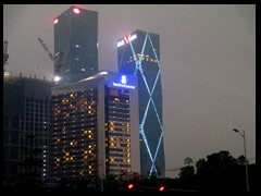 Futian district by night - Ritz-Carlton and V Hotel